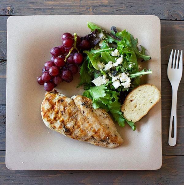 NatureSquare Square Biodegradable Plate (260 pcs per carton) - Image 5